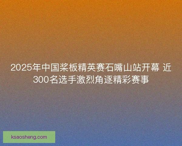 2025年中国桨板精英赛石嘴山站开幕 近300名选手激烈角逐精彩赛事 2025年中国桨板精英赛石嘴山站开幕 近300名选手激烈角逐精彩赛事