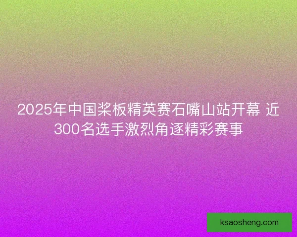 2025年中国桨板精英赛石嘴山站开幕 近300名选手激烈角逐精彩赛事 2025年中国桨板精英赛石嘴山站开幕 近300名选手激烈角逐精彩赛事