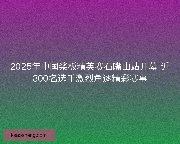 2025年中国桨板精英赛石嘴山站开幕 近300名选手激烈角逐精彩赛事 2025年中国桨板精英赛石嘴山站开幕 近300名选手激烈角逐精彩赛事